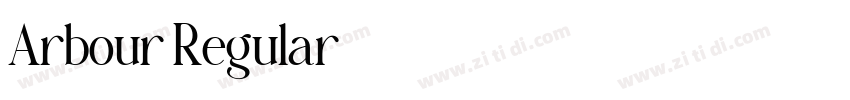 Arbour Regular字体转换 Arbour Regular字体转换